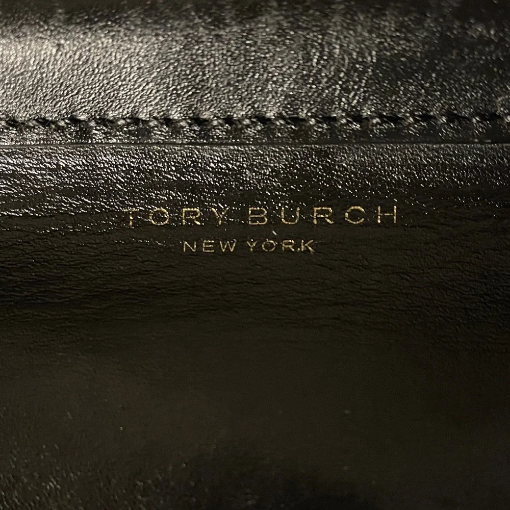 Vintage Black Tory Burch Black Leather Handbag